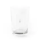 rilybiiのbaby gray pink 線画チューリップ Water Glass :front