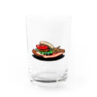 ときどきサボタージュのHAMBURGER SET Water Glass :front