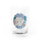 Floris Fiolia by 星丘空の【日本画×切り絵】ネモフィラと羊 Water Glass :front