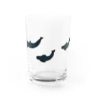 クジラの雑貨屋さん。のゴントウクジラトリオ・グラス Water Glass :front