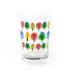 水彩イラストグッズの北欧風水彩の木 Water Glass :front