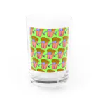 Mieko_Kawasakiの魅惑のフライドポテト🍟　GULTY PLEASURE FRENCH FRIES GREEN Water Glass :front