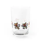 酔怪亭 ［酔っ払い妖怪］のカンパイ猫又 Water Glass :front