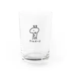 kedamamaのきりんびーる(黒) Water Glass :front