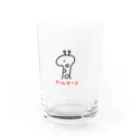 kedamamaのきりんびーる(赤) Water Glass :front