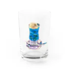 oilpastelhinaのクリームソーダ Water Glass :front