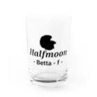 ☆ららくらら☆のHalfmoon Betta⑤Black Water Glass :front