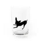 元帥 栞⋆*のミニピンのあずきちゃん Water Glass :front