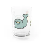 まろぽけっとのあざらしえびふらい Water Glass :front