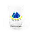 七輪と椿の氷山 Water Glass :front