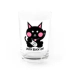 MOTCOM Winkel+の幸運の黒猫｜GOODLUCKcat Water Glass :front