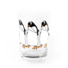 PGcafe-ペンギンカフェ-の整列ペンギンさん グラス前面