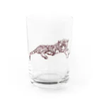 ミミちゃん倶楽部の鋭いタイガーくん Water Glass :front
