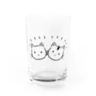 ねこのわっしょいのわいわいわっしょい Water Glass :front