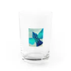 butterfly-velvet-oceanのbluebird Water Glass :front