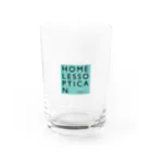 HOMELESS OPTICANのLOGO PRINTED GLASS Water Glass :front