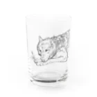 1024のオオカミ Water Glass :front