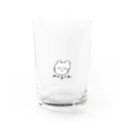 ねてるの怒はむ Water Glass :front