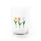 Katieのみっつのちゅーりっぷ グラス Water Glass :front