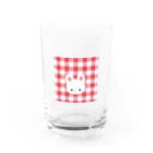 inomalのギンガムうさちゃん Water Glass :front