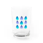 梅のJewel drops Water Glass :front