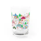 いぬけんやさんのいぬまちほのほのタイム Water Glass :front