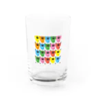 4kakeクリエイティブワーク SUZURI SHOPのくまとビール「BEEAR」アートスタイル Water Glass :front