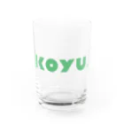 こゆ財団ブランドショップのこゆ財団ロゴ Water Glass :front