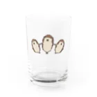 nicospyderのハリネズミのれもさん【扇】 Water Glass :front