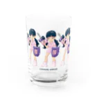 She is ...のSNS vs おうち時間 【STAYHOME WARRIOR】 Water Glass :front