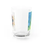 ふっかふっかひゅーんのひと　と　いろ Water Glass :front