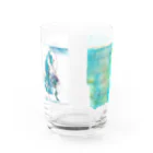 ふっかふっかひゅーんのひと　と　いろ Water Glass :front