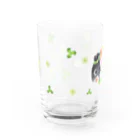 ハルノキ工房のはなくいバク(クローバー) Water Glass :front