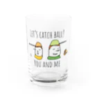 PaP➡︎Poco.a.PocoのLet's Catch Ball Water Glass :front