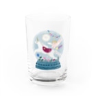 かわべしおん | イラストレーターのしあわせのスノードーム Water Glass :front