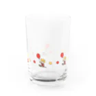 煮物(∴)の風船と女子【赤】 Water Glass :front