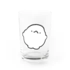 にこにこしろいるか市場 suzuri支店のしろいるかのぐらす Water Glass :front