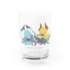 ユタリビャク☀神話イラストレーターのクトゥルフvsハスター Water Glass :front