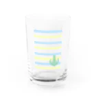 Prism coffee beanのジェラートラテアート /パイナップル×ブルーハワイ Water Glass :front