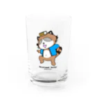 HotButterClubの温泉たぬきのおんちゃんグラス Water Glass :front