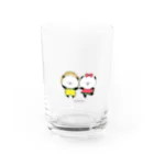 こころにパンダのパンダくん・パン子ちゃん　〜夏〜 Water Glass :front