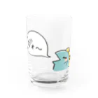 ゆるはたショップのガォーする恐竜 Water Glass :front