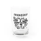 天明幸子　SUZURI  オフィシャルショップのfriendship Water Glass :front