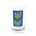 超マーケットのチューリップグラス（PUNCH LINE） Water Glass :front