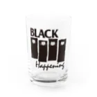 オサモハンキンポーの BLACK HAPPENING（ver2） Water Glass :front