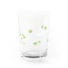 ハシビロ☆SHOPのクローバー☆ハシビロコウ Water Glass :front