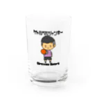 happyhappyhappyの火の玉ボーイ Water Glass :front