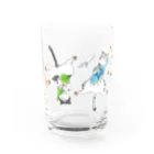 フジワラヨシトのよいどれ猫 Water Glass :front