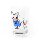 ayasa0827のブタのぶーたとネコのあずき Water Glass :front