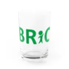 ブリっくん・ボバースキャンプショップのBRiCグリーン Water Glass :front